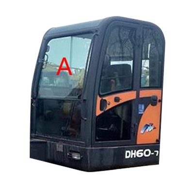 Kính chắn gió thay thế cửa sổ máy xúc 55V-WV DH60-7 năng lượng mặt trời