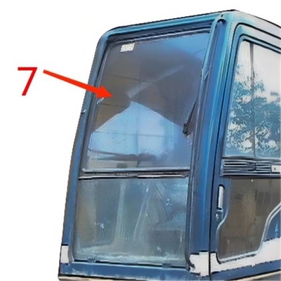 Bên phải Cửa sổ Máy xúc KOBELCO Kính màu xanh lá cây Vị trí số 7