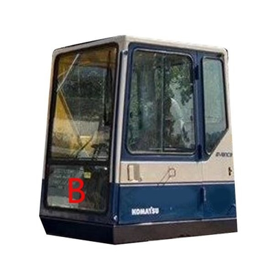 Kính chắn gió phía trước máy xúc màu xanh lá cây Thay thế chống uốn