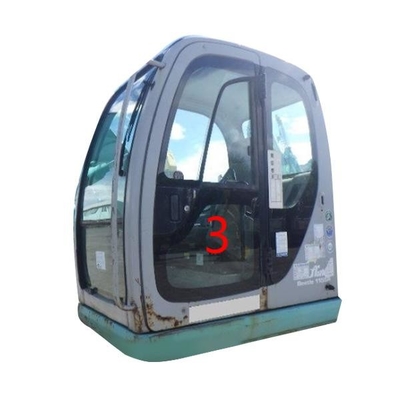 Kính máy xúc OEM KOBELCO Cửa trái Vị trí dưới Số 3 Thay thế kính chắn gió màu xanh lá cây