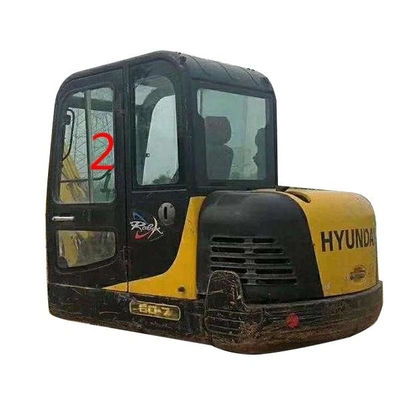 Thay thế cửa sổ máy xúc HYUNDAI R60-7 Vị trí bên trái thẳng hàng số 2