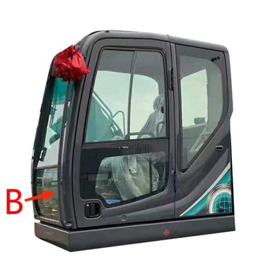 Thay thế kính trước máy xúc 5mm Kính cường lực màu xanh lá cây cho kính chắn gió