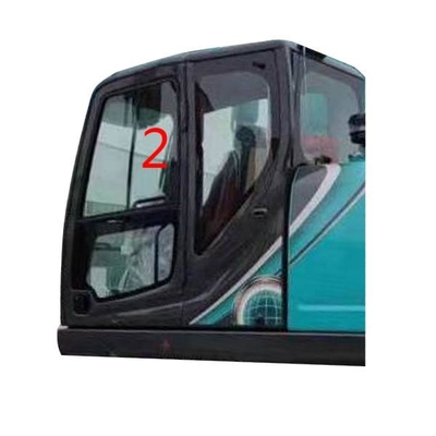 Kính chắn gió bên trái 4mm Kính cường lực KOBELCO Kính cabin máy xúc