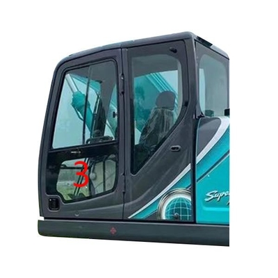 Kính máy xúc 900mm KOBELCO Cửa trái Vị trí dưới Kính chắn gió SỐ 3