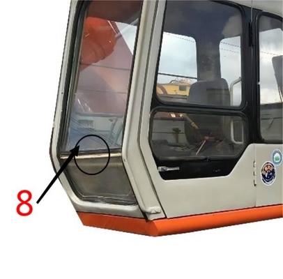 EX-1 EX120-1 EX200-1 Kính máy xúc HITACHI Vị trí bên phải Kính cường lực số 8