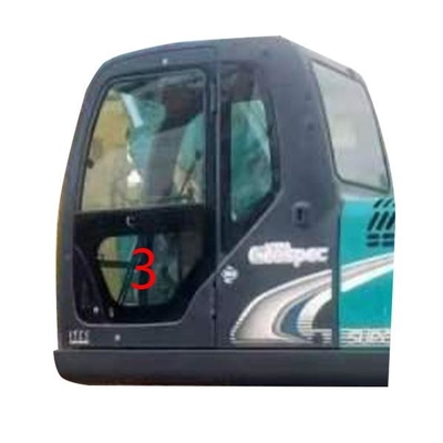 SK-6 SK-8 SK230-6 SK50 KOBELCO Kính máy xúc KOBELCO Cửa trái Vị trí phía dưới SỐ 3 Màu xanh lá cây