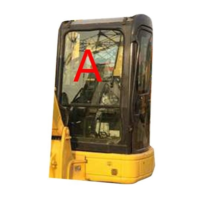 PC55MR PC55 Máy xúc dày 5MM KOMATSU Cab Kính chắn gió Kính chắn gió trước