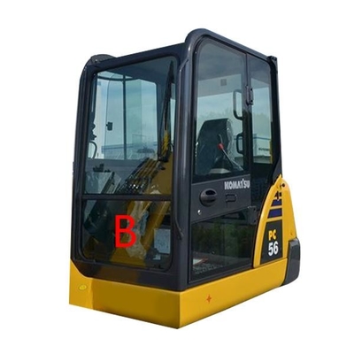 PC56-7 PC56 Mặt trước Máy xúc Komatsu Thay thế kính Vị trí cường lực.B Kính