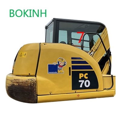 PC60-8 PC70-8 KOMATSU Thay thế cửa sổ máy xúc KOMATSU Vị trí bên phải Số 7 Kính lớn