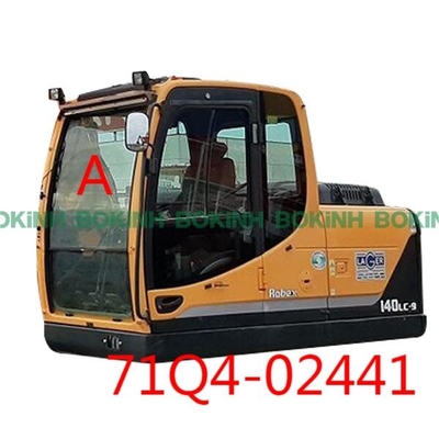 71Q4-02441 Cabin Máy xúc HYUNDAI Mặt trước Vị trí phía trên Kính chắn gió