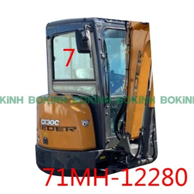71MH-12280 HYUNDAI Cửa sổ thay thế cửa sổ bên phải Vị trí bên phải Kính cường lực số 7