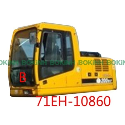71EH-10860 HYUNDAI Kính trước Vị trí xuống B Cửa sổ cabin máy xúc Nhiệt độ