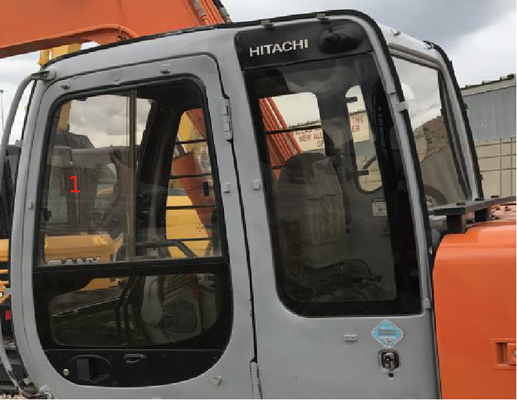 4457141 Máy xúc HITACHI Cabin Cửa sổ Kính cường lực Vị trí bên phải Số 7