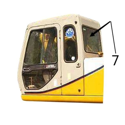 Bên phải Máy xúc Cửa sổ Kính chắn gió Kính cường lực