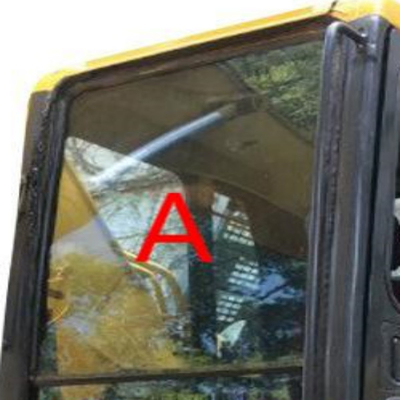 Không có lỗ KOMATSU Cab Glass Máy xúc Kính chắn gió phía trước