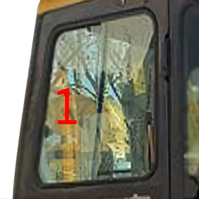 Máy xúc KOMATSU Kính cabin Vị trí nghiêng bên trái SỐ 1
