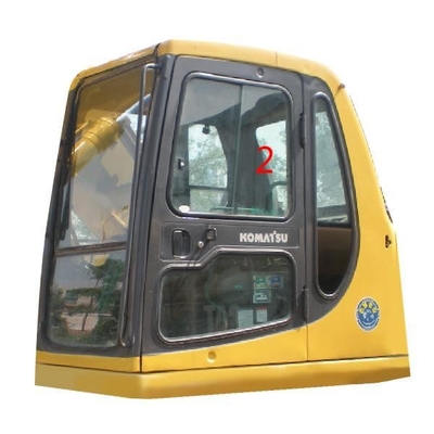 Thay thế kính chắn gió máy xúc 5mm Vị trí thẳng bên trái SỐ 2
