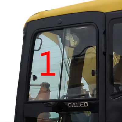 Mặt kính cabin Daewoo KOMATSU Vị trí nghiêng SỐ 1 Dày 5mm