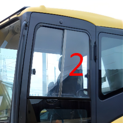 Chống uốn cong Máy xúc KOMATSU Kính cabin Vị trí bên trái Vị trí thẳng SỐ 2