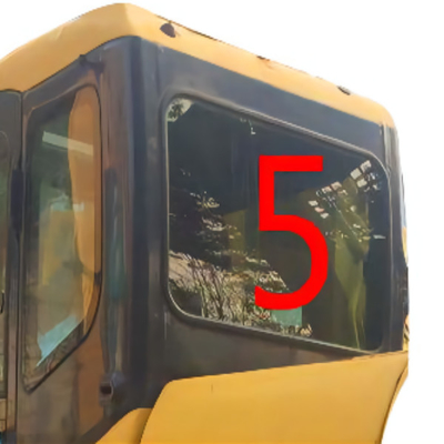 Máy xúc kính Cabin KOMATSU rộng 520mm Cabin Mặt sau Kính cường lực cong