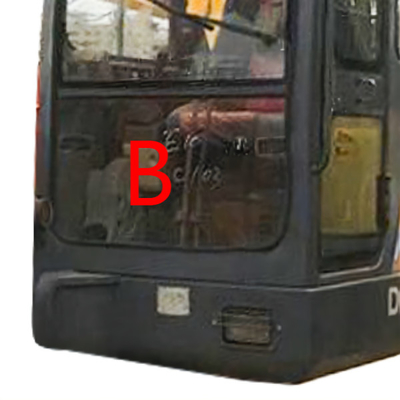 Máy xúc DAEWOO DH55 Kính chắn gió Mặt trước bằng kính cường lực