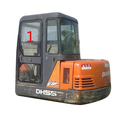 Mặt trái của DAEWOO DH55 Máy xúc Volvo Kính chắn gió dày 5mm