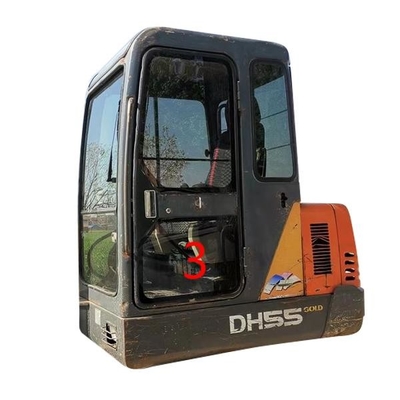 Máy xây dựng Máy xúc Cab Kính 5mm Dày 450mm Rộng