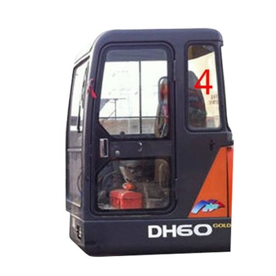Máy xúc DAEWOO DH55 Kính chắn gió phía sau Thay thế kính cường lực