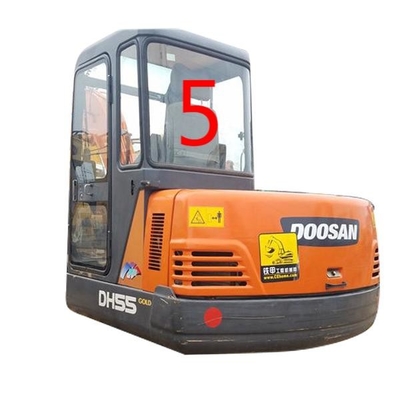 Kính cabin máy xúc màu trắng DAEWOO DH55 Vị trí mặt sau SỐ 5
