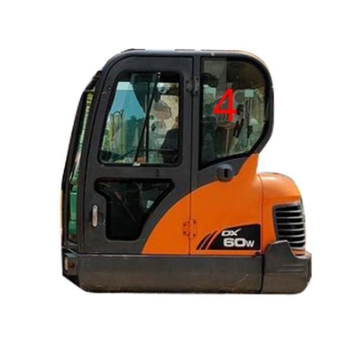 DX60-9 DX70 DOOSAN Kính cửa trái Vị trí phía sau SỐ 4