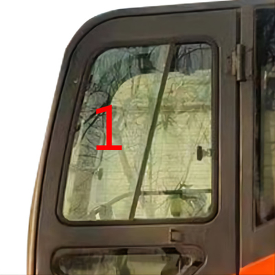 DX70 DX90-9C Cabin máy xúc Mặt bên trái Vị trí nghiêng Kính chắn gió SỐ 1