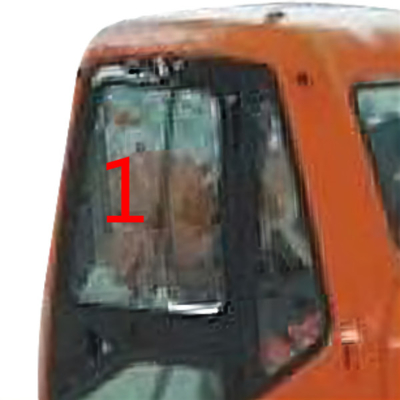 DX220LC-7 DX225LC-9 Kính DOOSAN Vị trí nghiêng bên trái Số 1 Kính cabin máy xúc cường lực