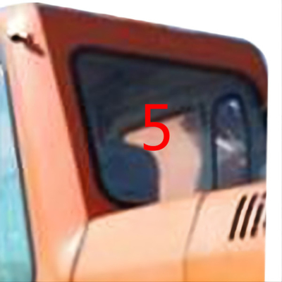 DH215-9 Cabin Máy xúc DOOSAN Kính cường lực Mặt sau Thay thế Cửa sổ Mặt sau