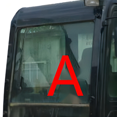 E307E CAT307E CATERPILLAR Cab Glass Kính chắn gió phía trước màu trắng