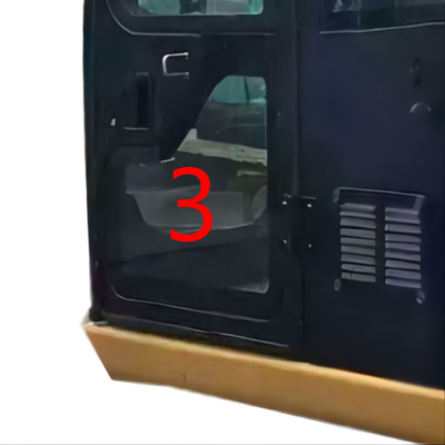 Kính cabin CATERPILLAR chống uốn cong cho thợ đào OEM Cửa trái Vị trí phía dưới SỐ 3