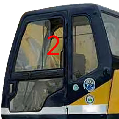 Mặt trái Vị trí thẳng Kính máy xúc Kobelco Vị trí dày 5mm SỐ 2