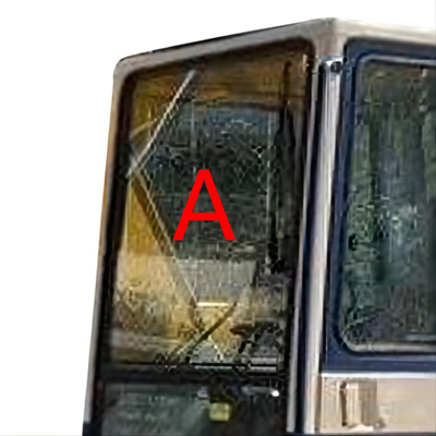 FCC Green KOMATSU Cab Glass Mặt trước Kính cường lực Thay thế cửa sổ bằng kính cường lực