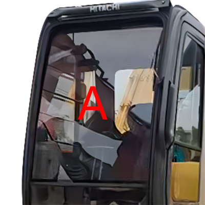 Chiều cao 790mm Máy xúc HITACHI Cabin Kính phía trước Vị trí A