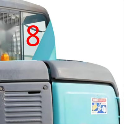 Kính cabin máy xúc chịu nhiệt độ KOBELCO Vị trí bên phải SỐ 8