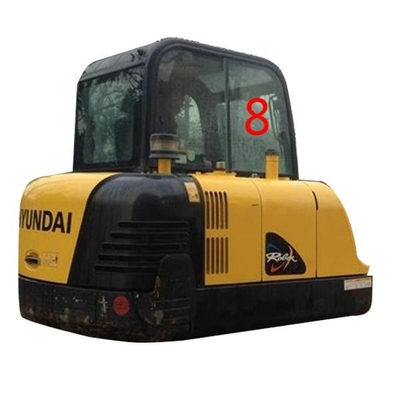 Kính trước HYUNDAI màu trắng Vị trí bên phải Số 8 Thay thế kính máy xúc