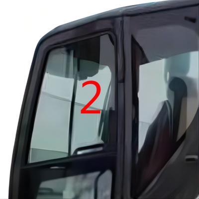 Kính chắn gió bên trái 4mm Kính cường lực KOBELCO Kính cabin máy xúc