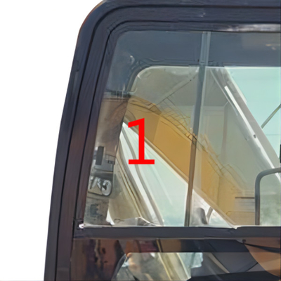 Kính chắn gió CATERPILLAR cường lực Kính cabin ECE Cửa trái Vị trí nghiêng SỐ 1