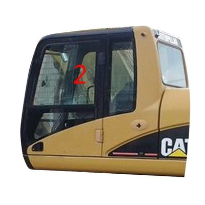 Kính thay thế máy xúc Caterpillar E320C màu xanh lá cây Dày 5mm