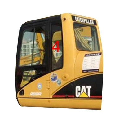 Kính chắn gió E320D CAT Thay thế cửa sổ Máy xúc RoHS Cửa trái Vị trí phía sau SỐ 4