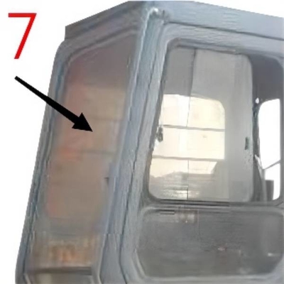 EX-1 EX120-1 EX200-1 Kính máy xúc HITACHI Vị trí bên phải Kính cường lực số 7