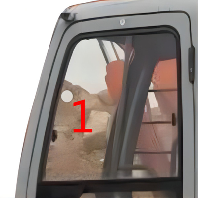 Thay thế kính chắn gió máy xúc nhiệt độ 5mm Vị trí cửa trái SỐ 1