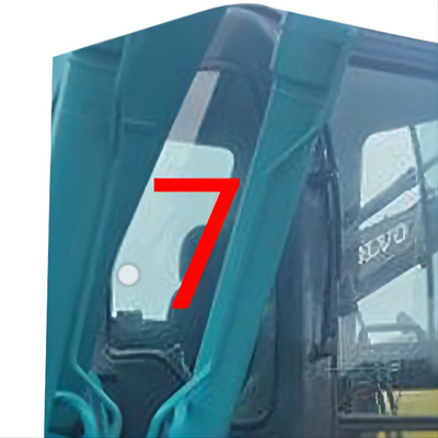 SK-6 SK-8 SK230-6 Kính máy xúc KOBELCO Vị trí bên phải Kính chắn gió SỐ 7 Kính cường lực
