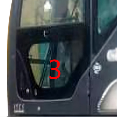 SK-6 SK-8 SK230-6 SK50 KOBELCO Kính máy xúc KOBELCO Cửa trái Vị trí phía dưới SỐ 3 Màu xanh lá cây