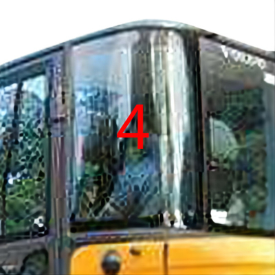 Kính chắn gió EC60C VOLVO màu trắng Kính chắn gió Cửa trái Vị trí phía sau Kính chắn gió SỐ 4