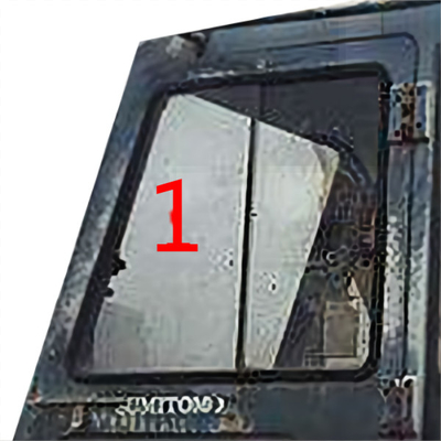 Máy xây dựng kính cường lực kính chắn gió SH280 S280 Cab Cửa trái